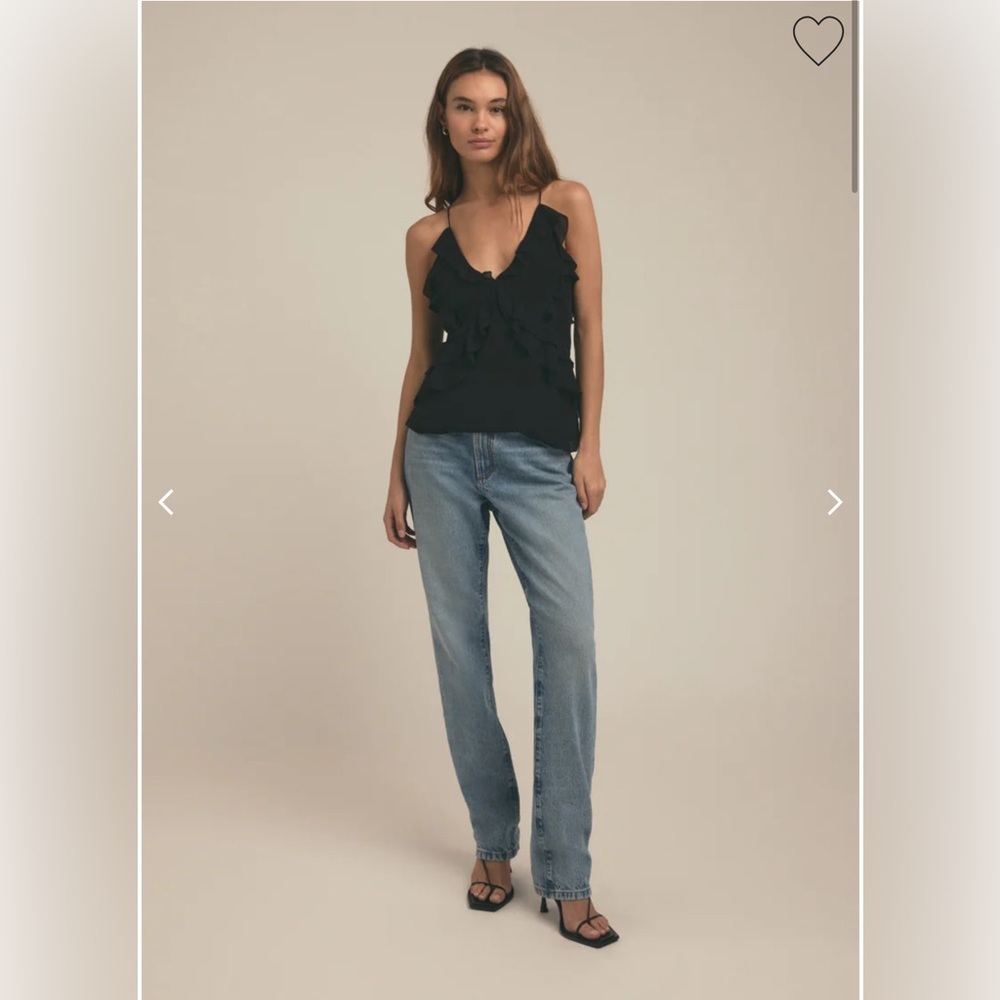 NWT Favorite Daughter The Who Me? Top in Black Size Small - Picture 8 of 16